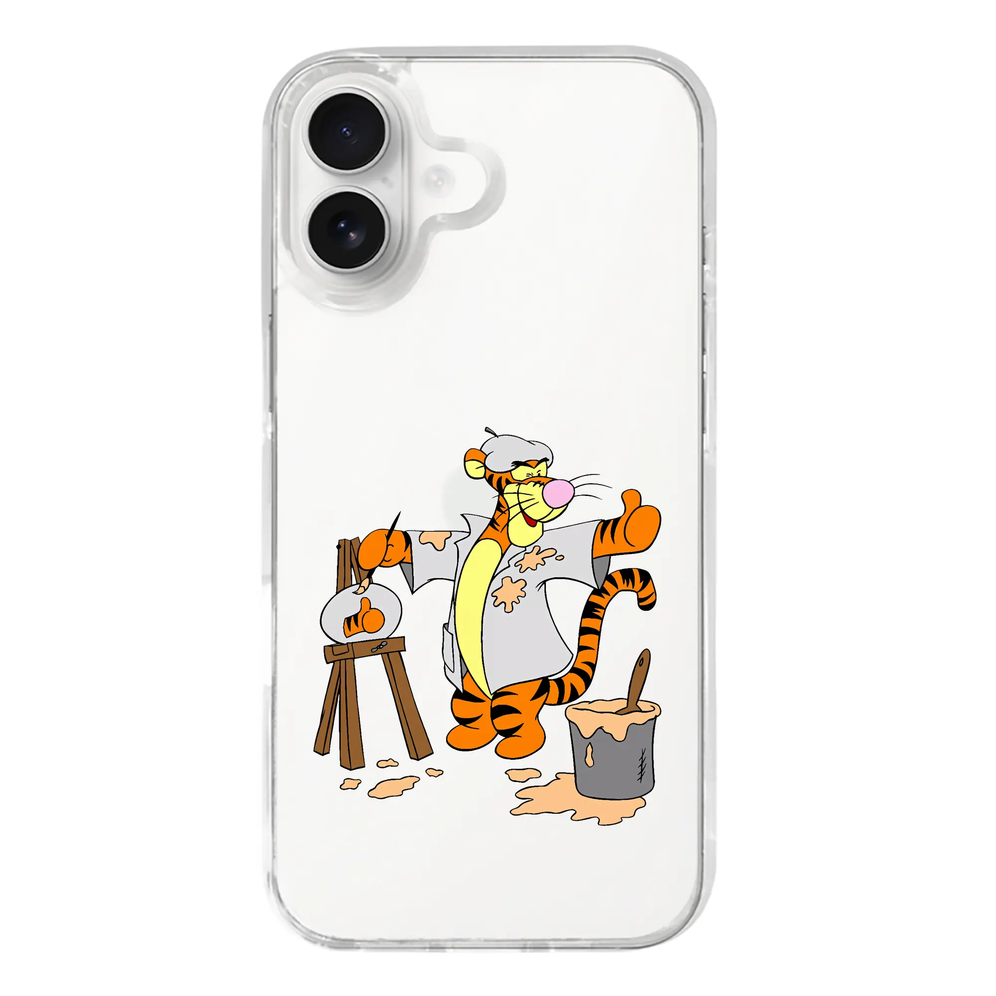 プーさん グッズ ティガー - iPhone 17シリーズ 透明スマホケース – 薄型・耐衝撃・精密フィット保護カバー